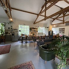 Secteur Huningue, Village Neuf, Saint Louis; à 5 min Basel / Novartis: Grande Maison type LOFT, env. 270 m² + potentiel aménageable / salon-séjour env. 100 m² avec cheminée, bibliothèque, coin bureau / 4 chambres, 3 salles de bains, 1 appartement séparé (F2) / Énorme sous-sol (plafonds 4 m), idéal pour cave à vin, hall de musique, art & design, div. stockage... Situation idéale et centrale! Très au calme, en impasse! 