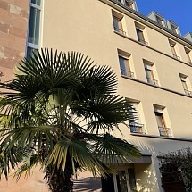 v e n d u  --- Huningue / Saint Louis, Parc des Eaux Vives, à 2 pas de la Passerelle/Rhin, Bâle/Novartis, Weil: Appartement 2 pièces env. 45 m² / salon-séjour env. 20 m², cuisine, accès au balcon / 1 chambre avec salle de bain, WC séparé. Situation idyllique, ruelle calme, ensoleillé!