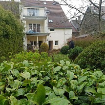 Haute-Saône (70), Axe Vesoul - Langres, à env. 1.25 h - 2 h de Mulhouse, Freiburg, Basel, Colmar: Maison de village accollée avec grange attenante et aménagée env. 350 m² sur 3 étages / sur 4,25 ares, petit jardin, abri multifonctionnel / 10 pièces, 6 chambres, 3 SdB, 2 cuisines, 2 terrasses, garage 2 v / très au calme, cadre villageois, proche canal... 
